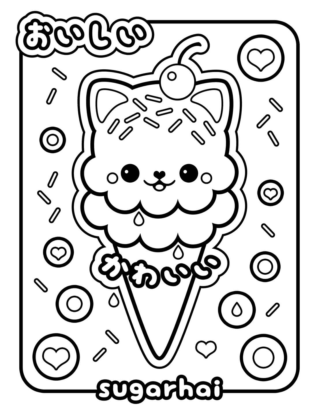 130 Ice Cream Coloring Pages Free Printable 60