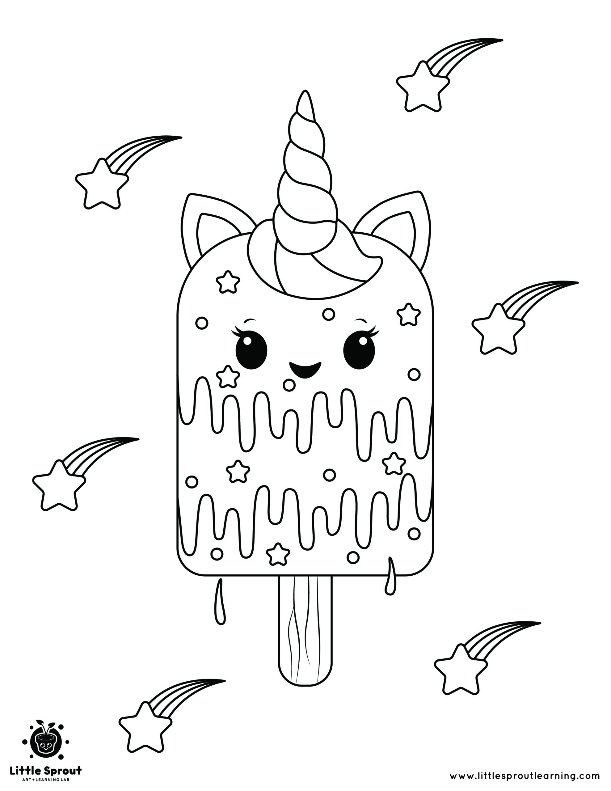 130 Ice Cream Coloring Pages Free Printable 62