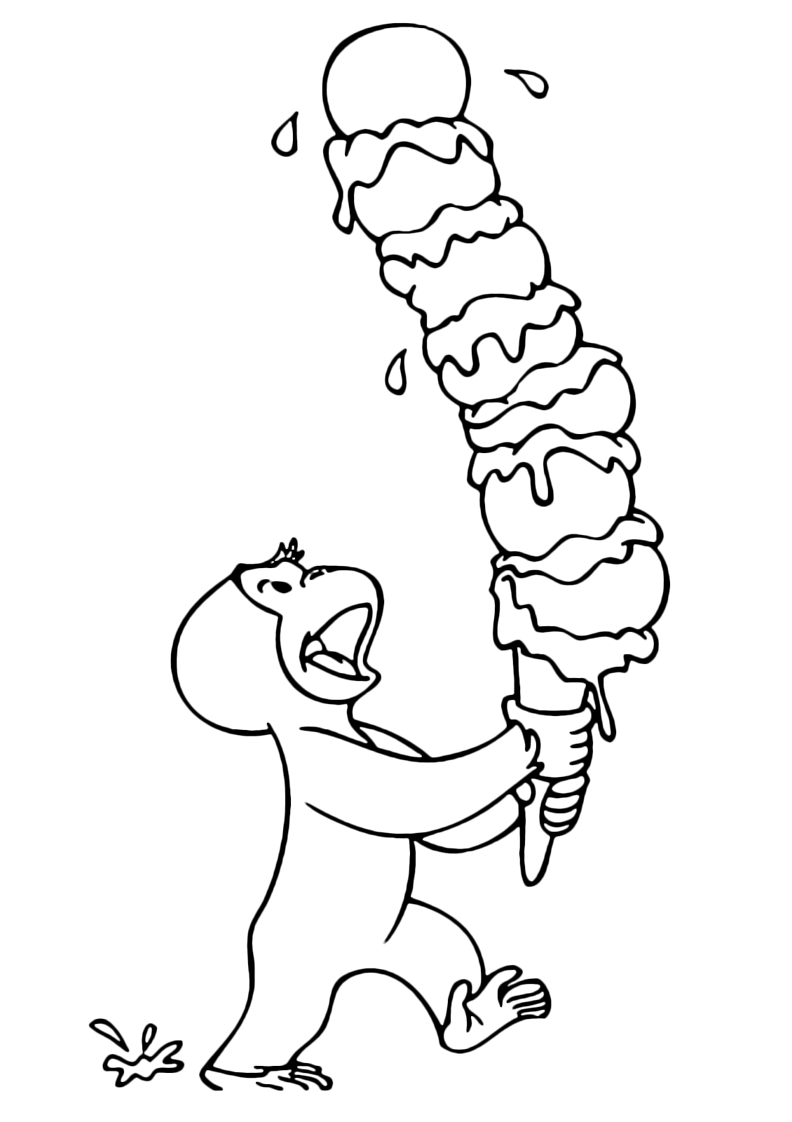 130 Ice Cream Coloring Pages Free Printable 68