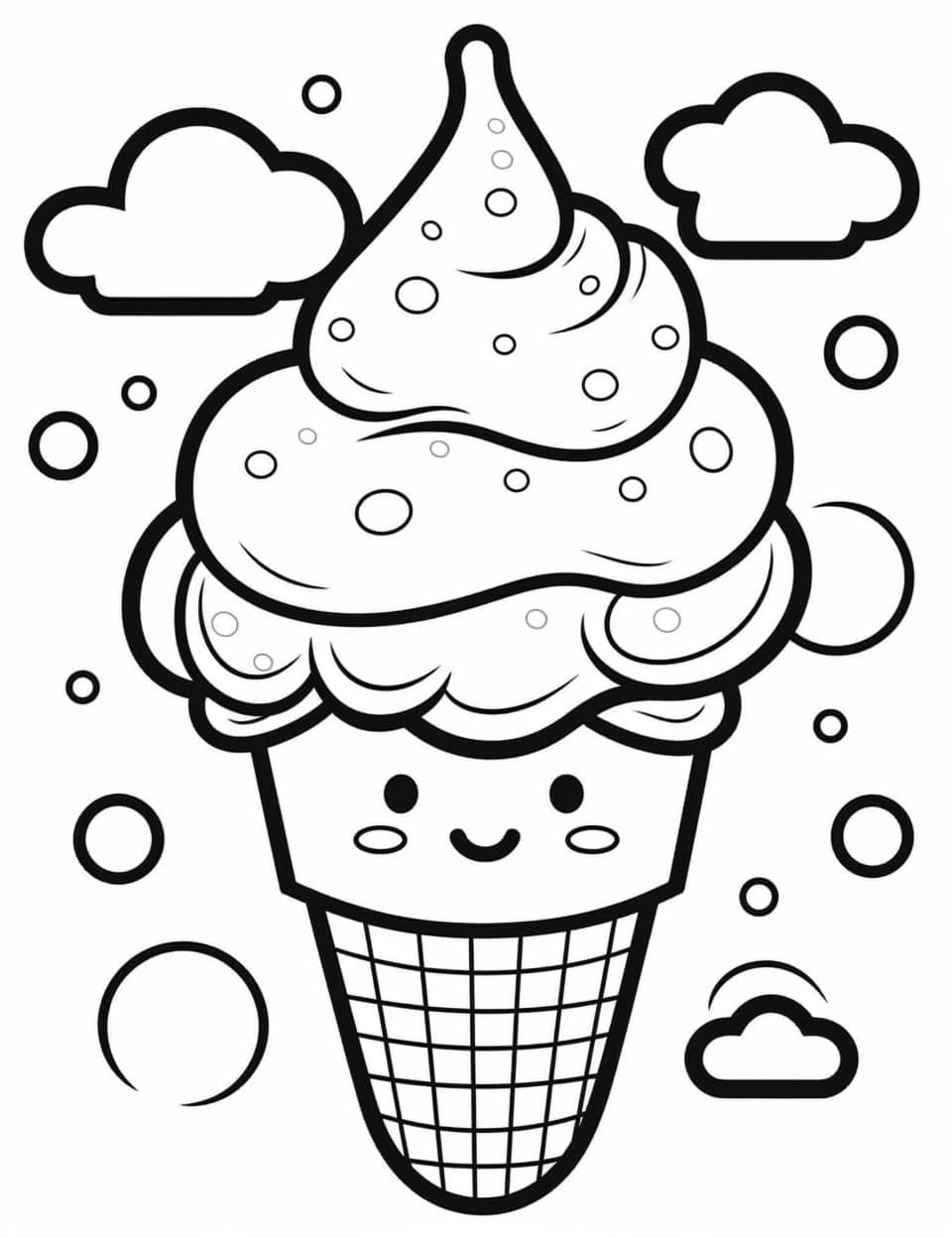 130 Ice Cream Coloring Pages Free Printable 70