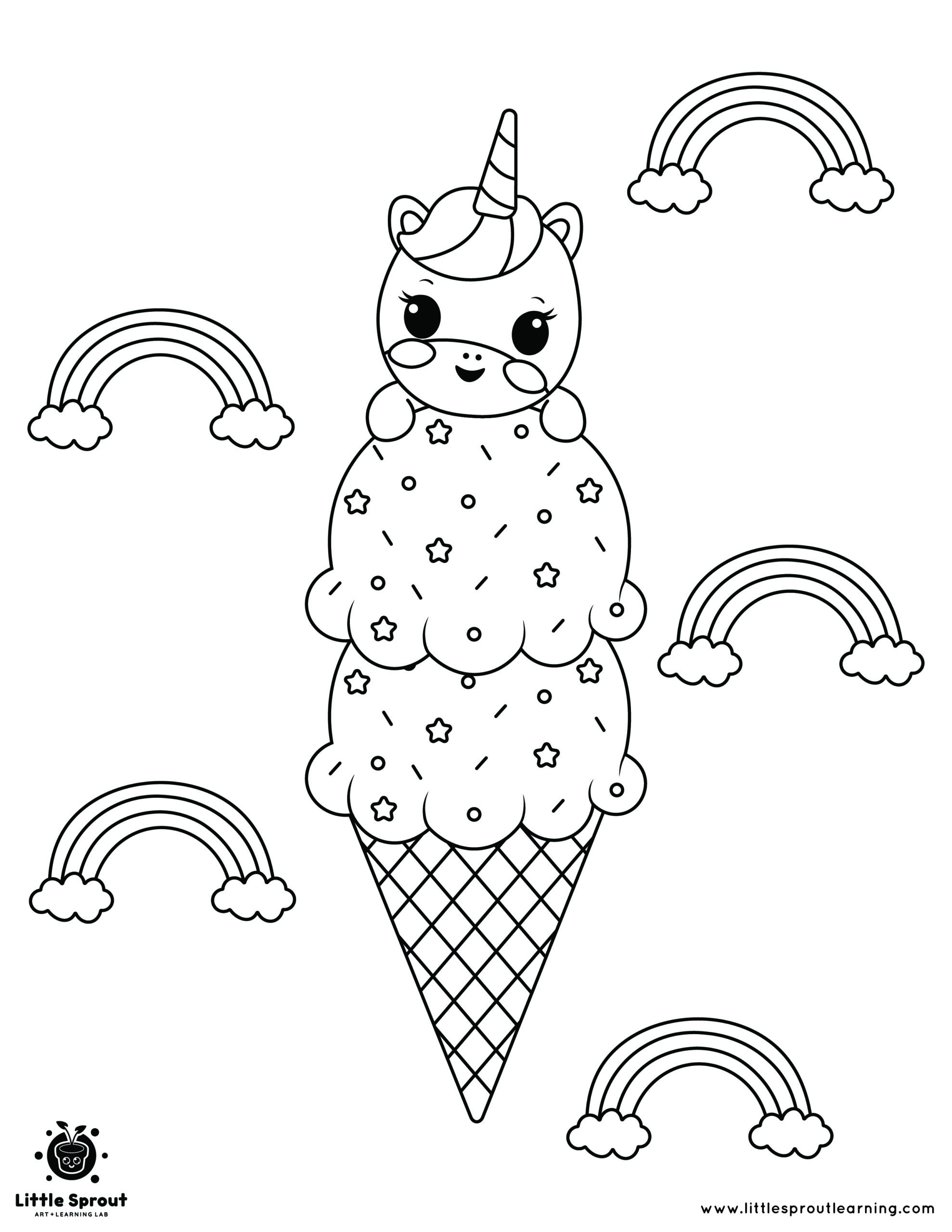 130 Ice Cream Coloring Pages Free Printable 73