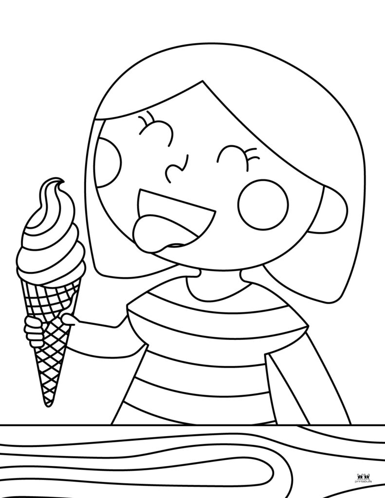 130 Ice Cream Coloring Pages Free Printable 75