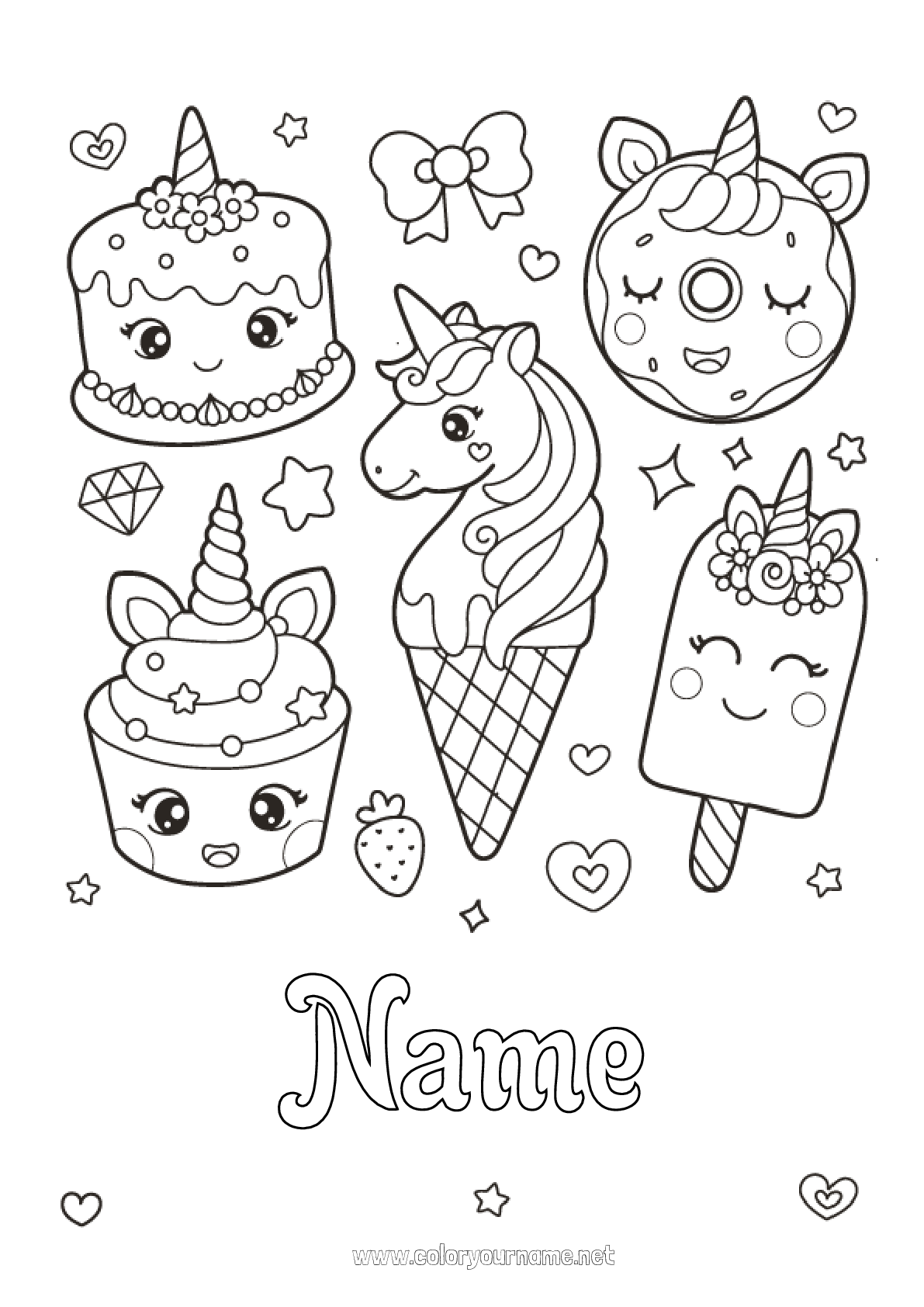 130 Ice Cream Coloring Pages Free Printable 8