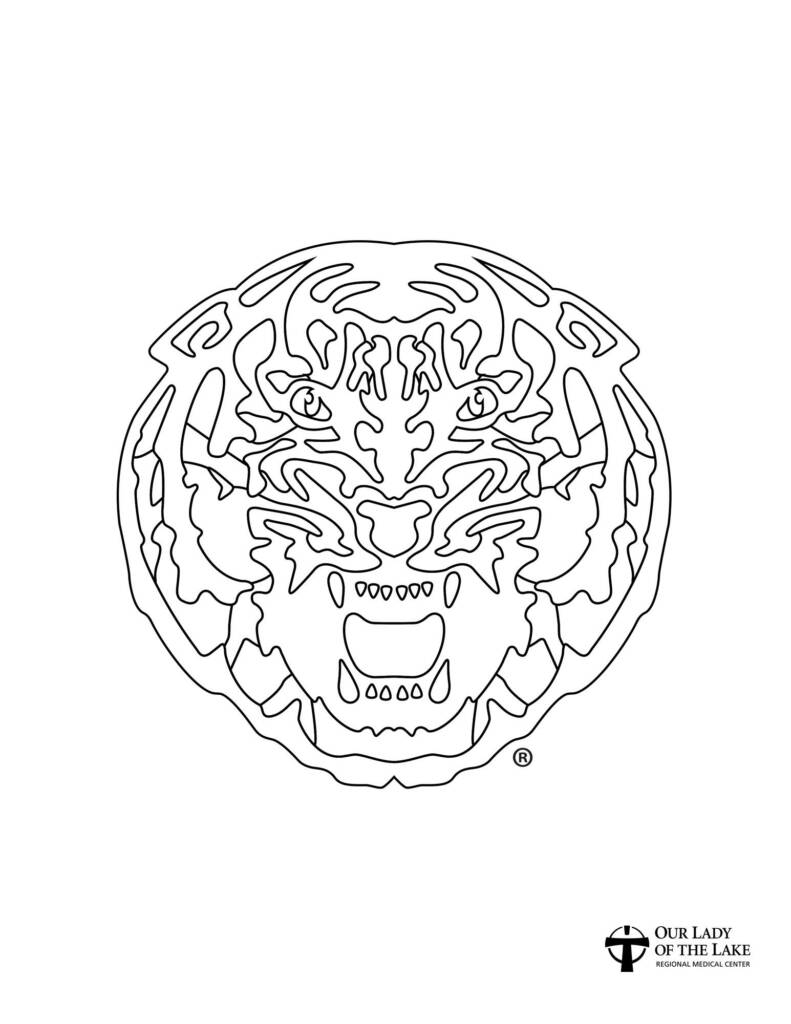 130+ Tiger Coloring Page Designs 1