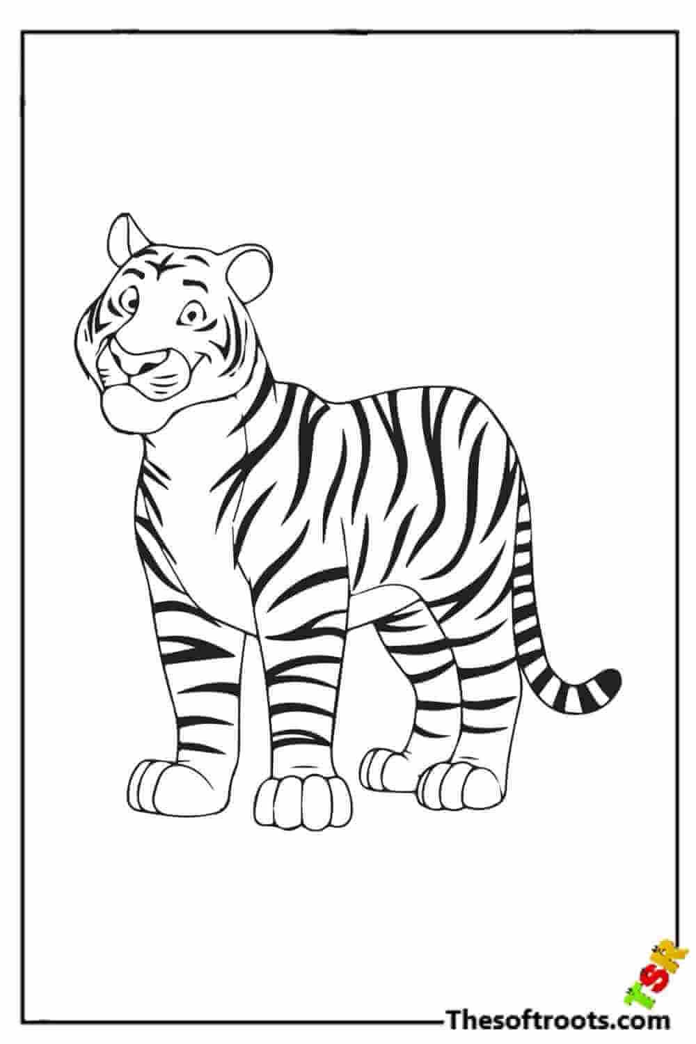 130+ Tiger Coloring Page Designs 10