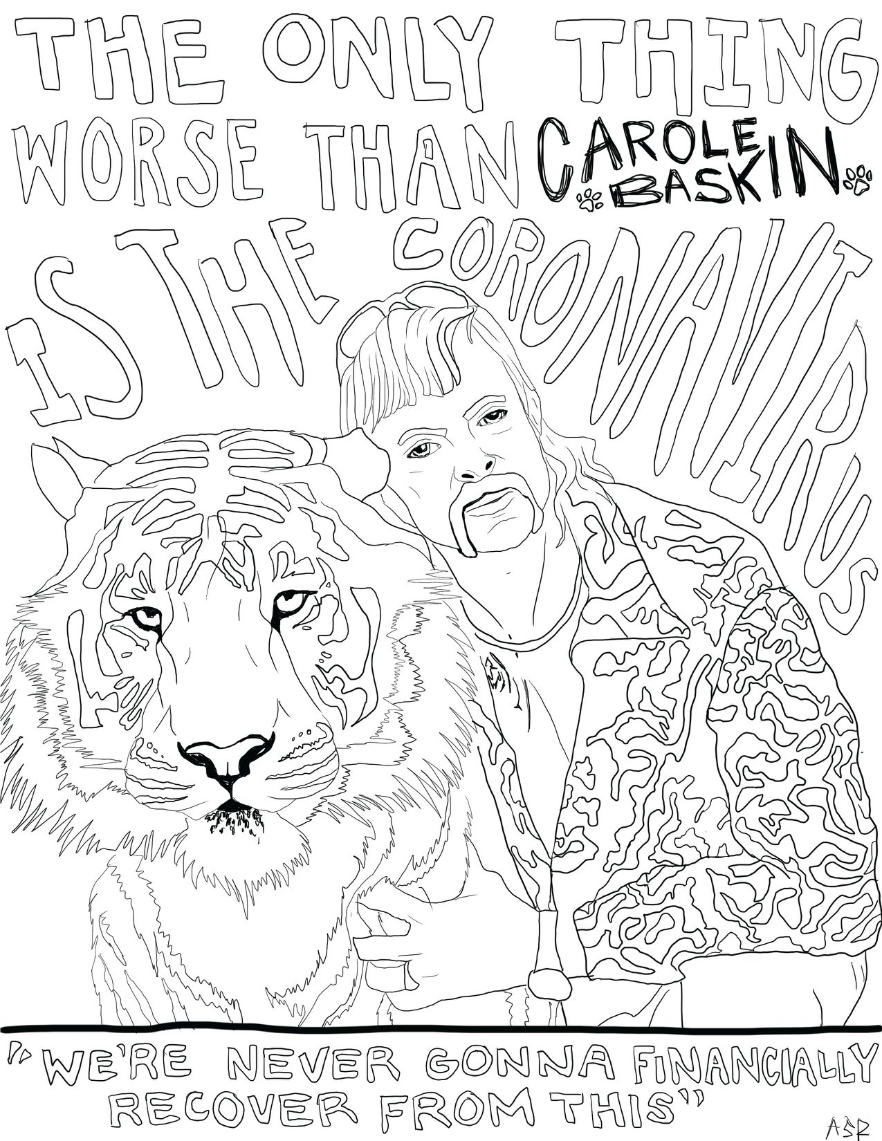 130+ Tiger Coloring Page Designs 103