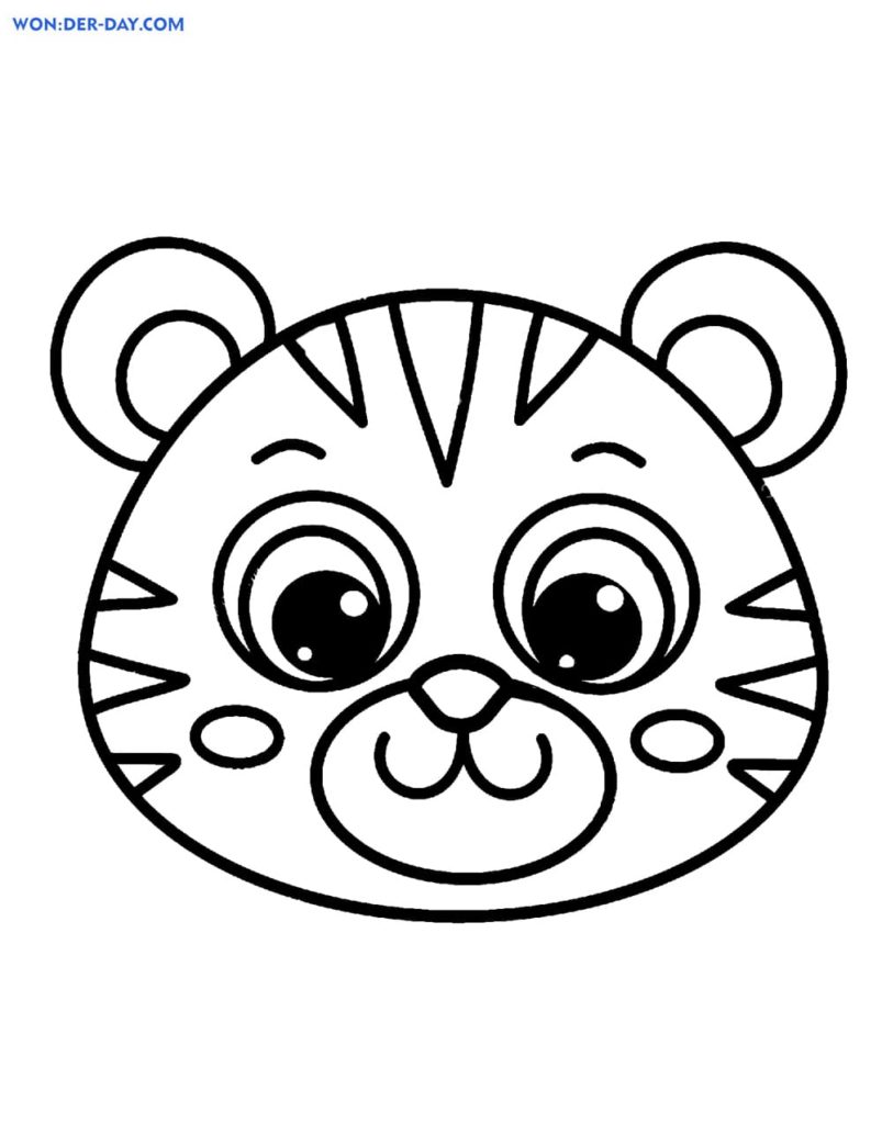 130+ Tiger Coloring Page Designs 105