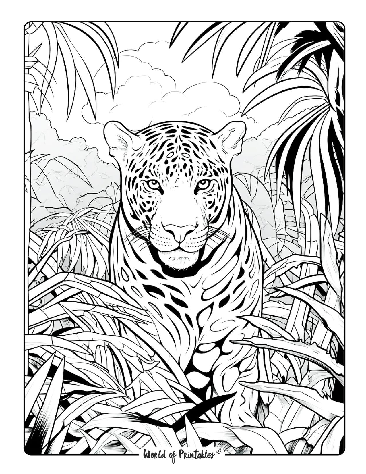 130+ Tiger Coloring Page Designs 109