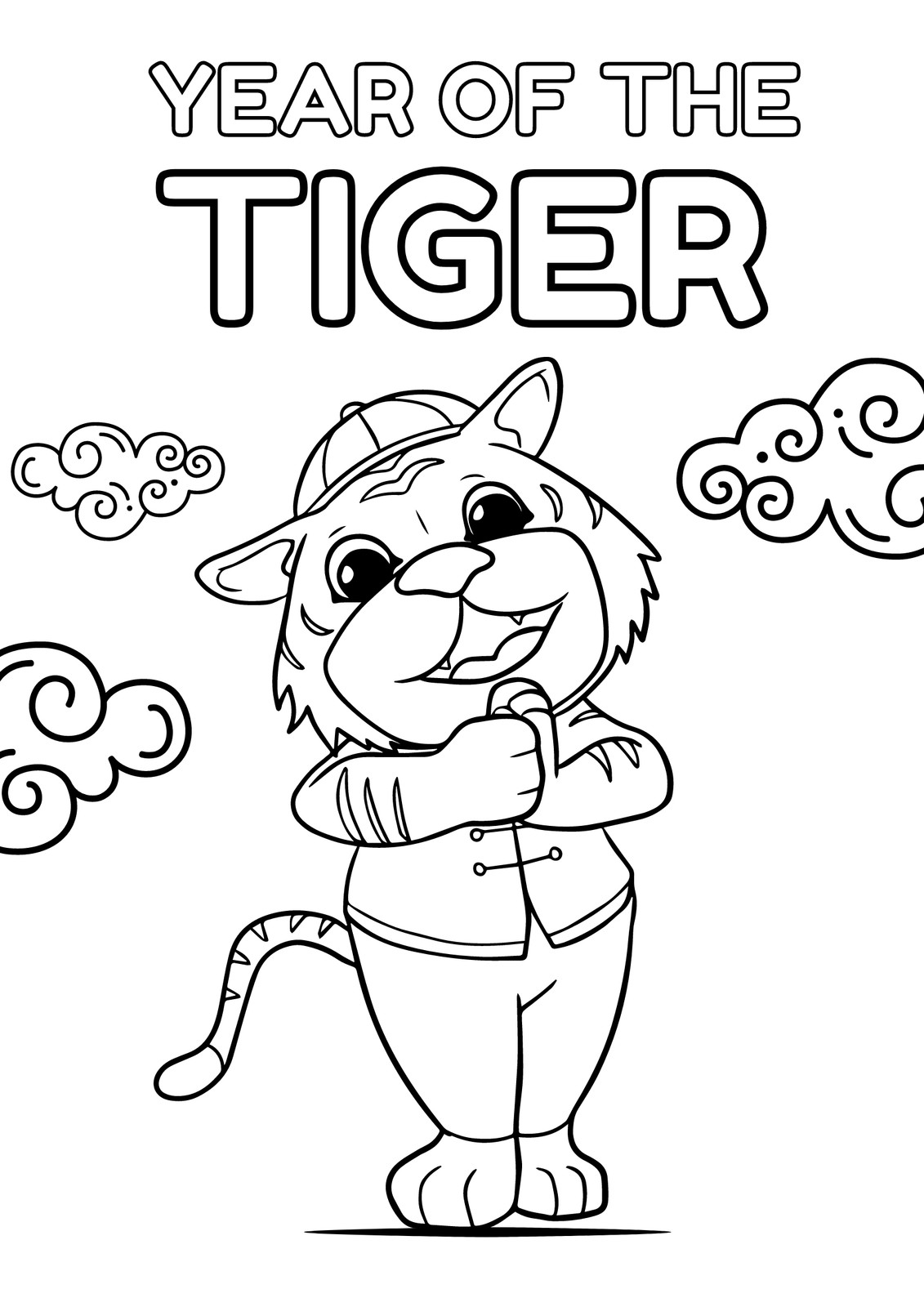 130+ Tiger Coloring Page Designs 119