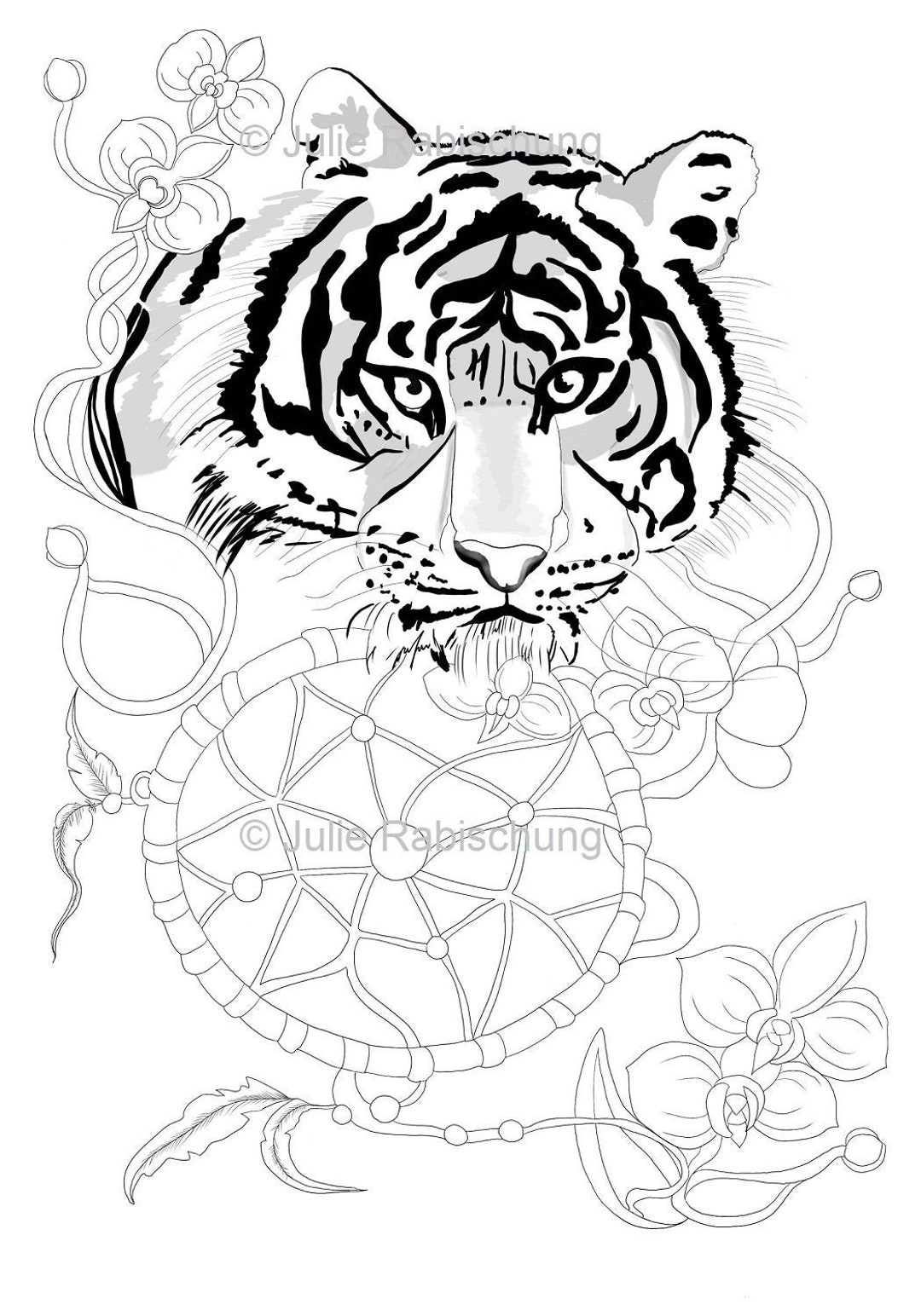 130+ Tiger Coloring Page Designs 120