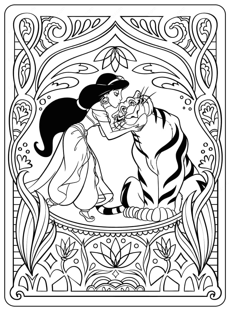 130+ Tiger Coloring Page Designs 126