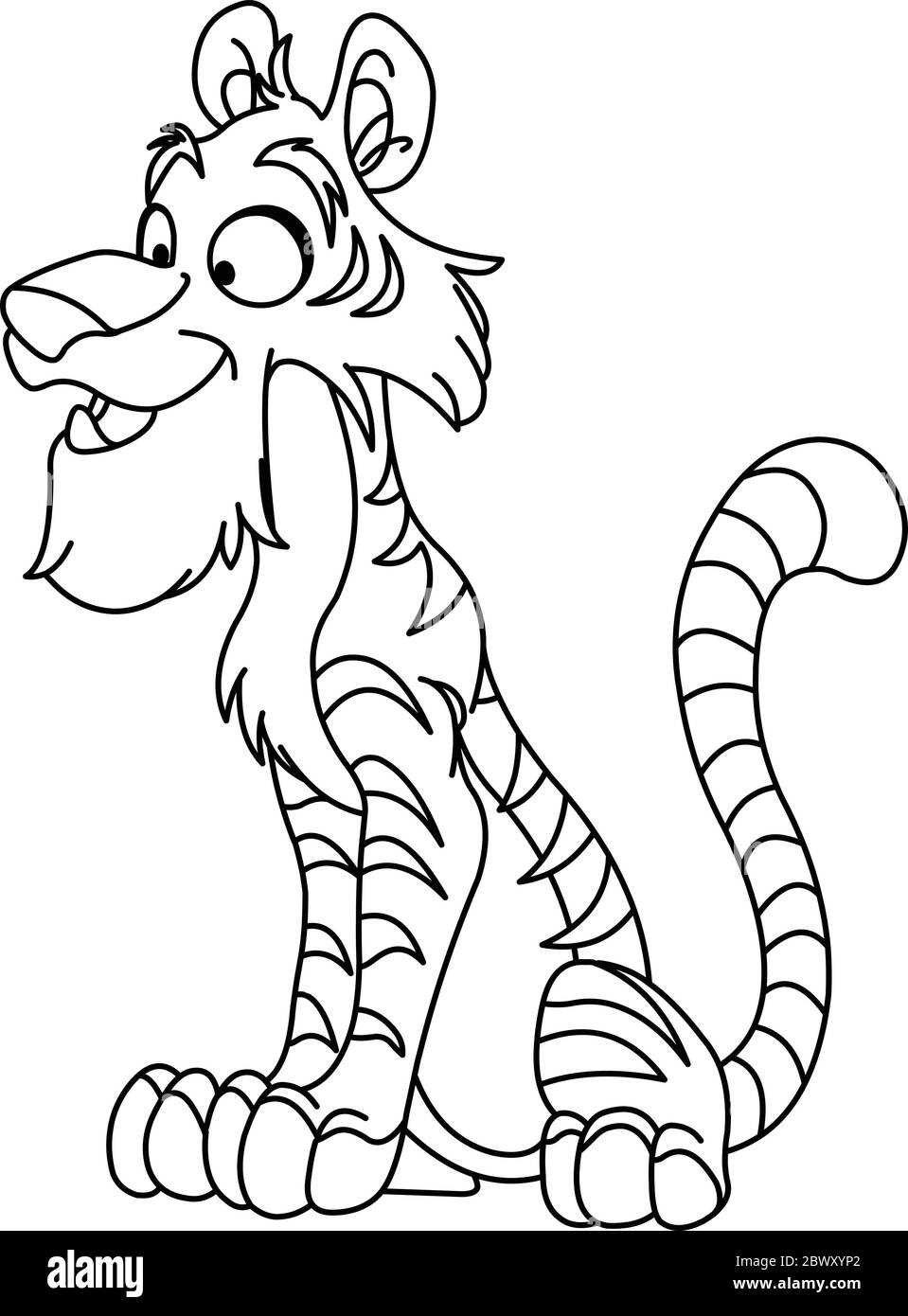 130+ Tiger Coloring Page Designs 16