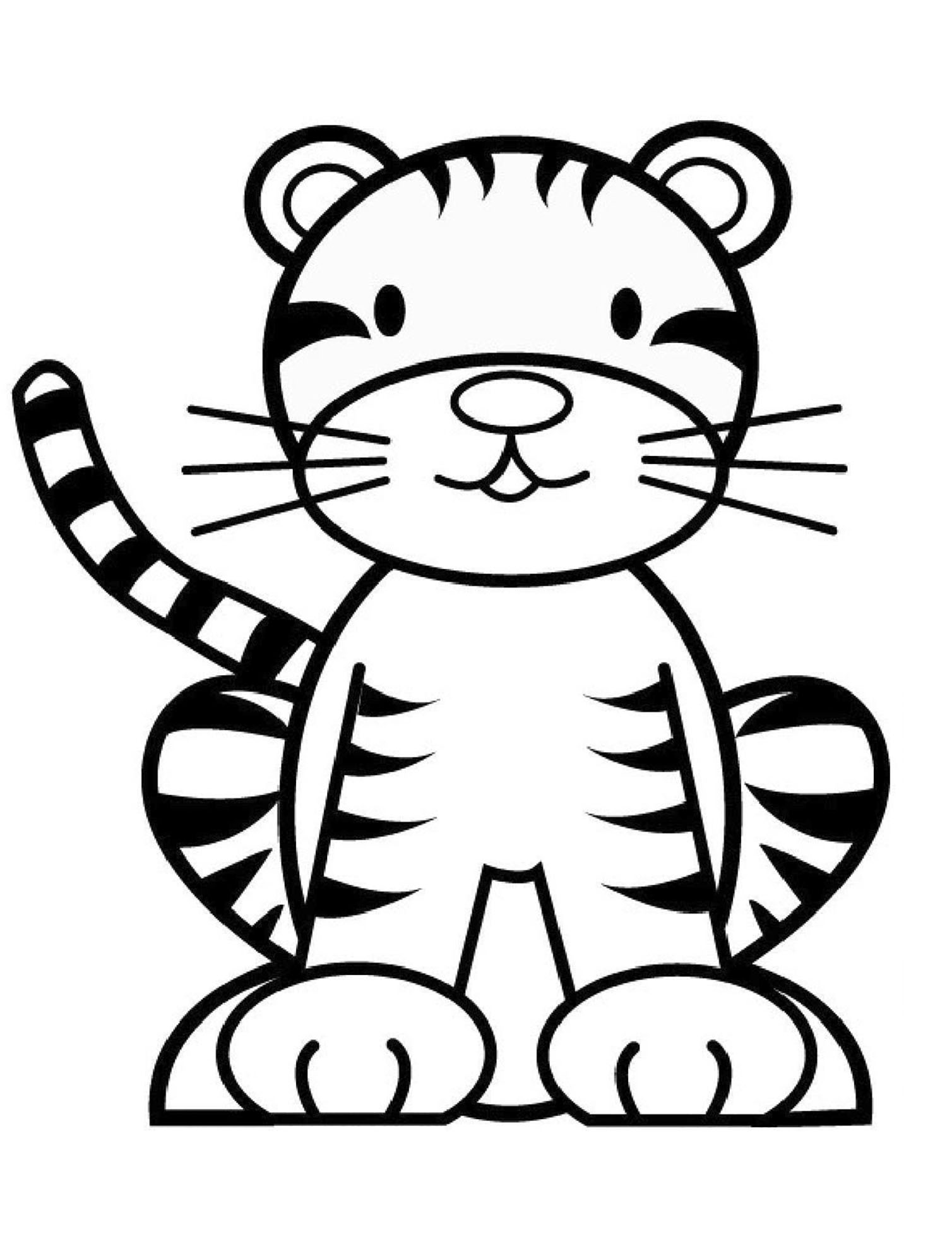 130+ Tiger Coloring Page Designs 23