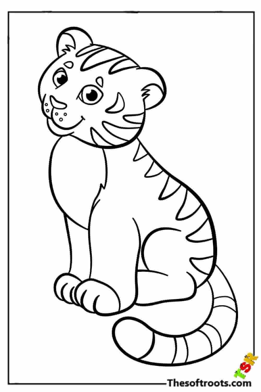 130+ Tiger Coloring Page Designs 37