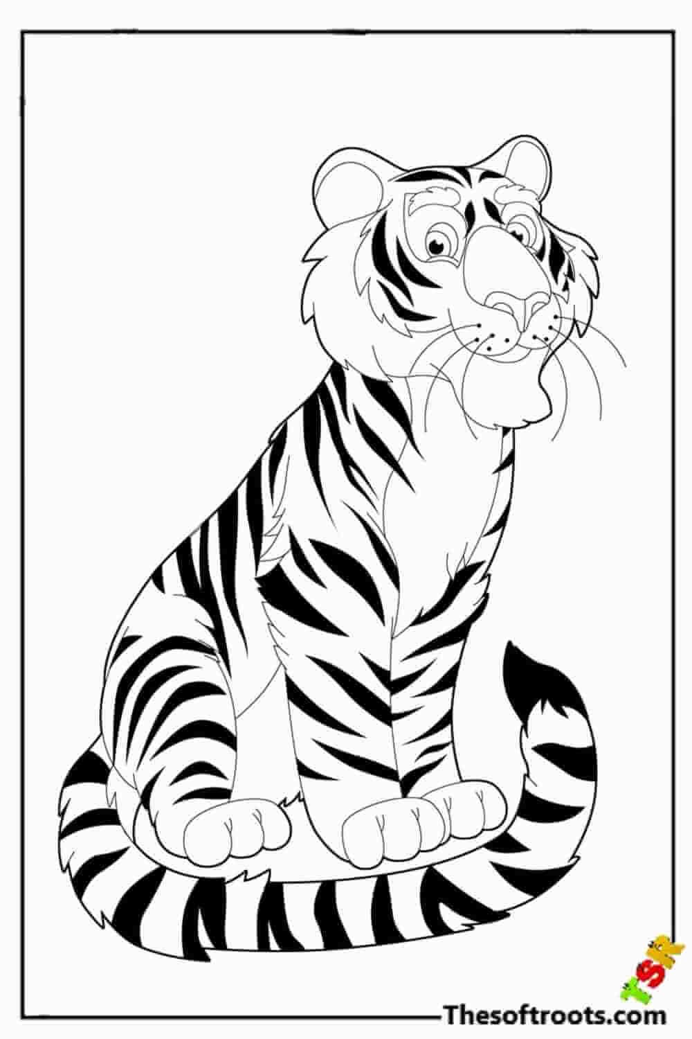 130+ Tiger Coloring Page Designs 42