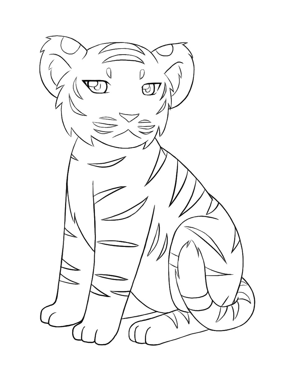 130+ Tiger Coloring Page Designs 51