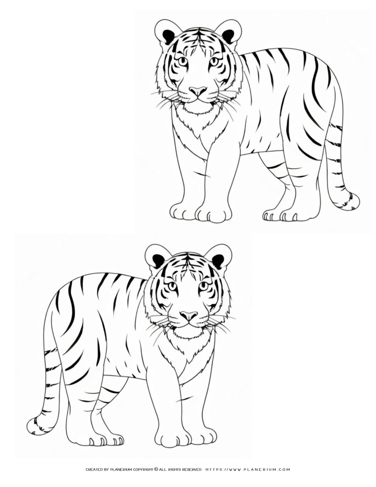 130+ Tiger Coloring Page Designs 54