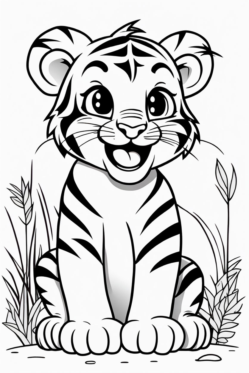 130+ Tiger Coloring Page Designs 55