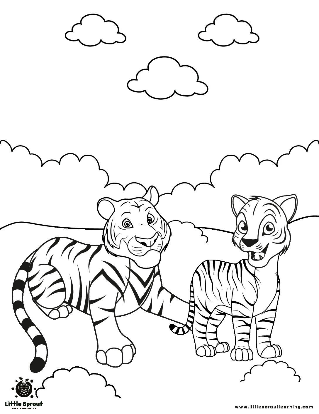 130+ Tiger Coloring Page Designs 59