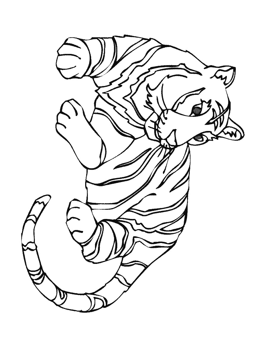 130+ Tiger Coloring Page Designs 6