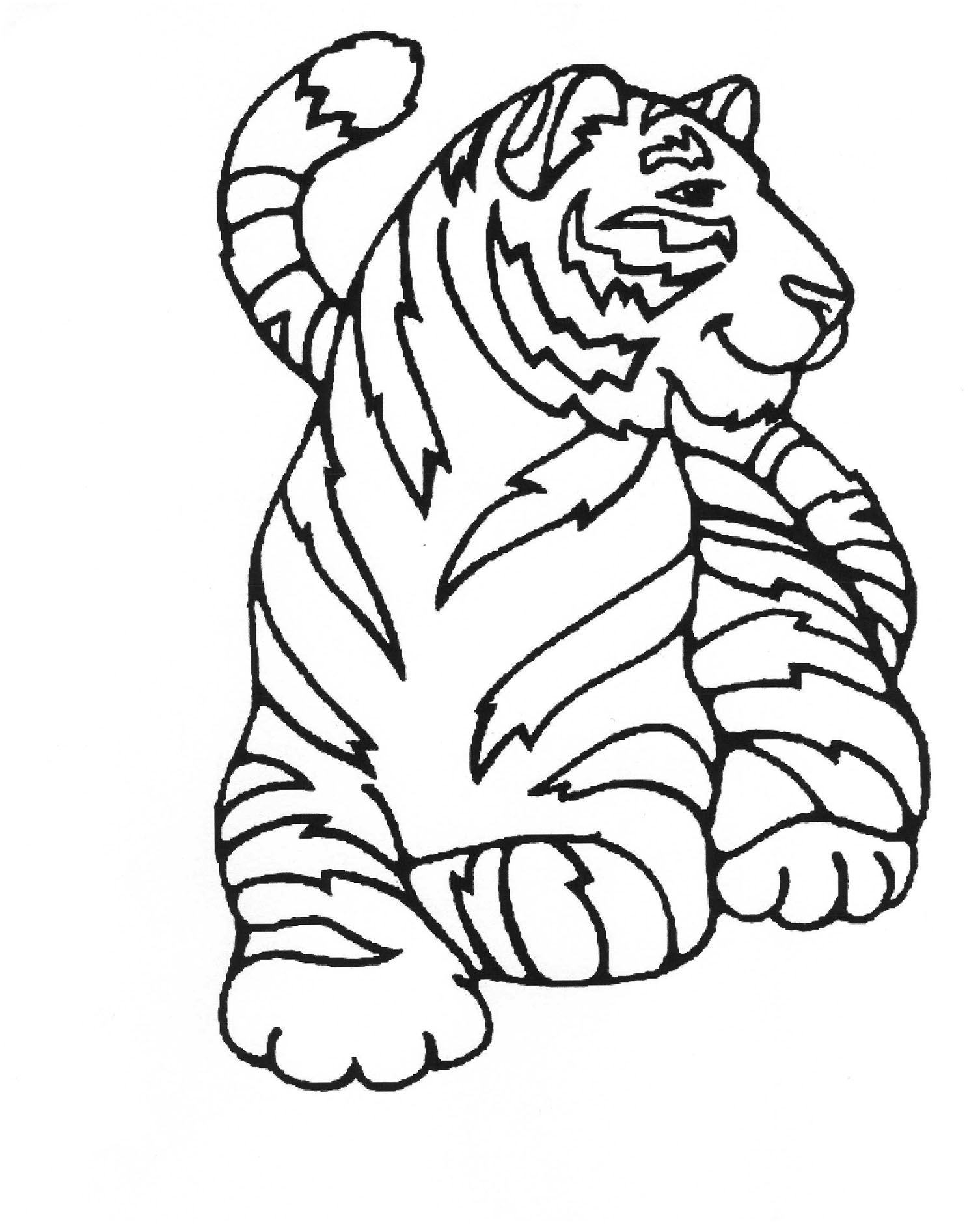 130+ Tiger Coloring Page Designs 66