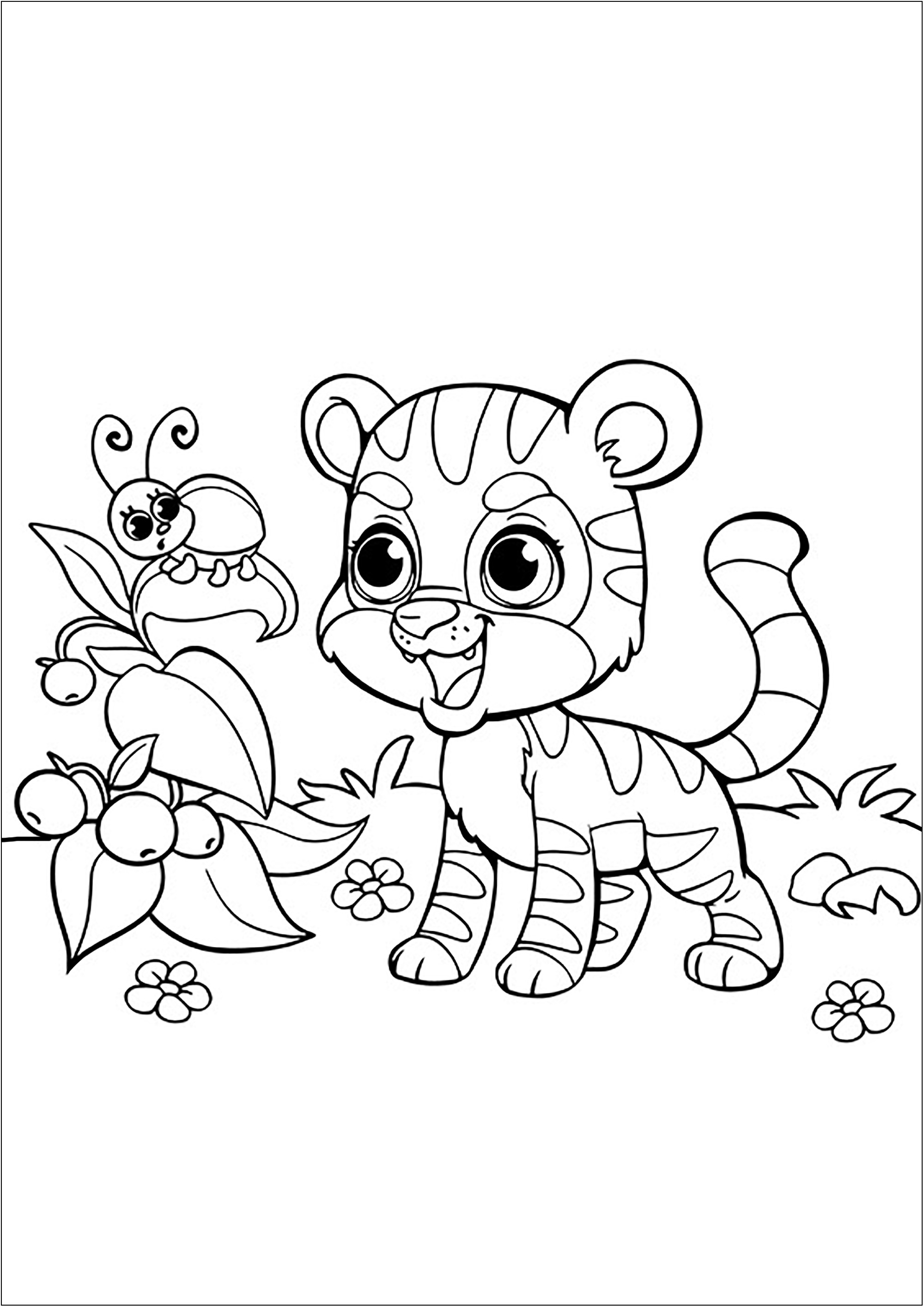 130+ Tiger Coloring Page Designs 68