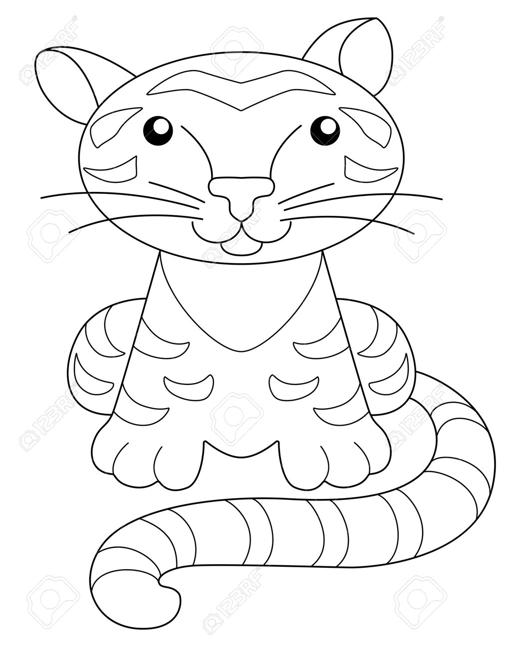 130+ Tiger Coloring Page Designs 75