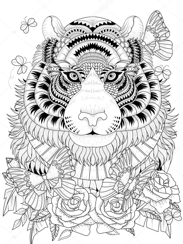 130+ Tiger Coloring Page Designs 77