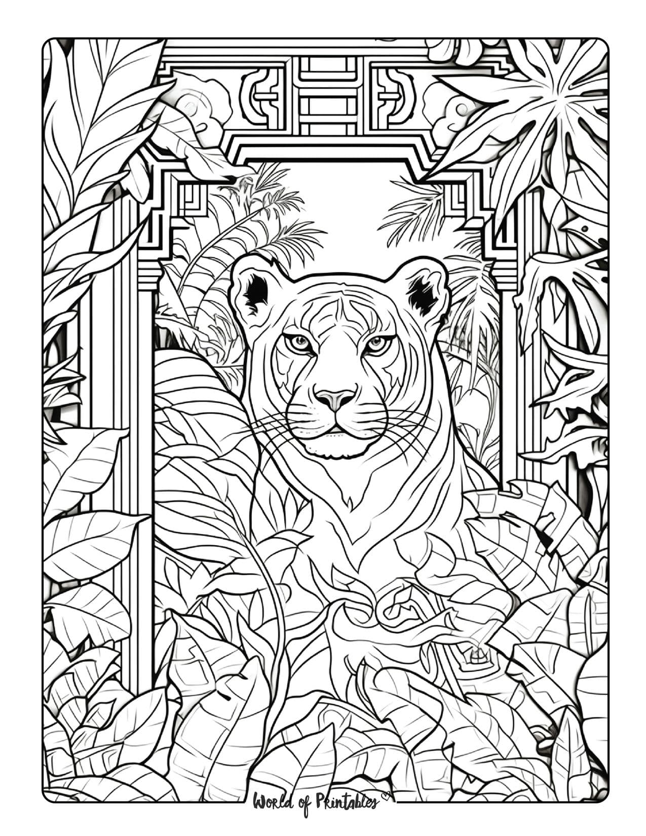 130+ Tiger Coloring Page Designs 81