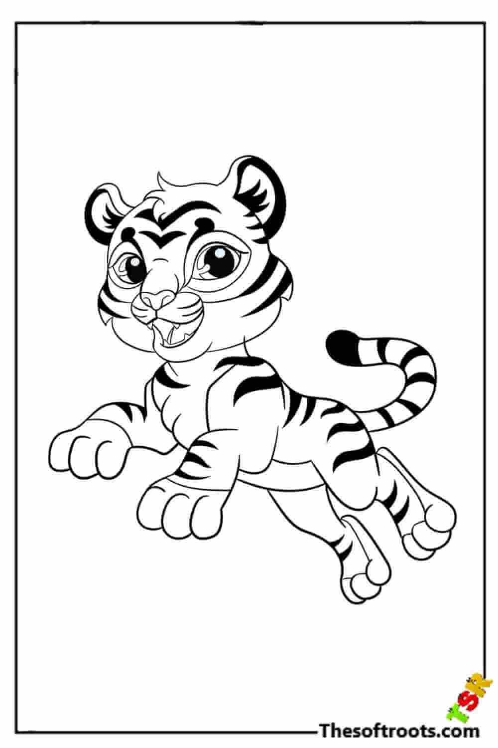 130+ Tiger Coloring Page Designs 82