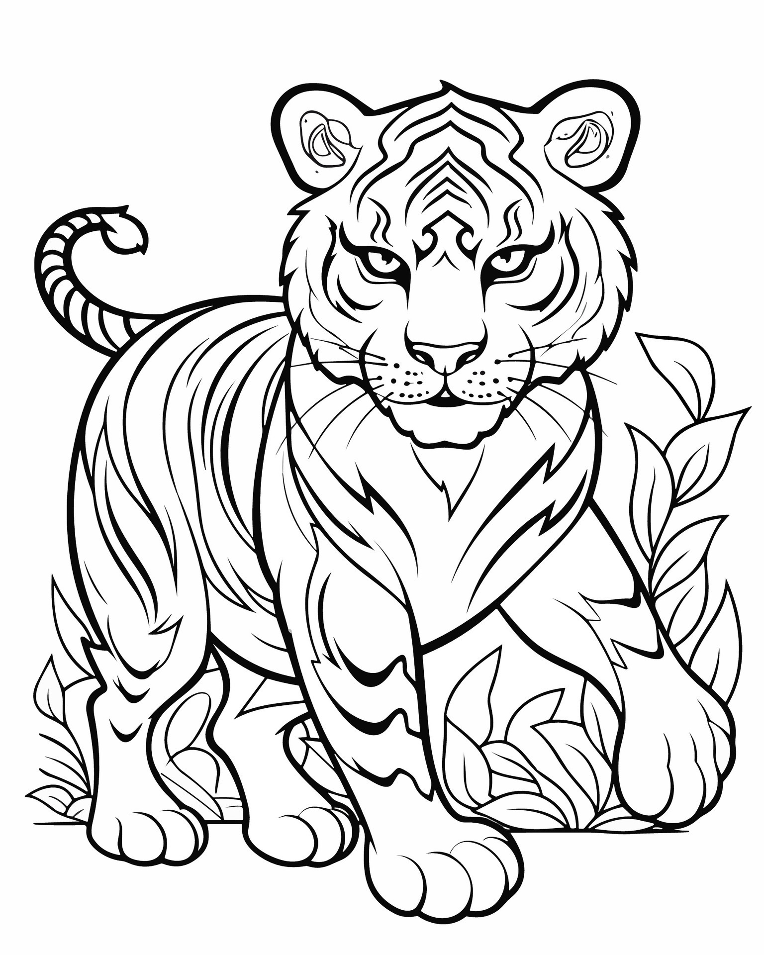 130+ Tiger Coloring Page Designs 84