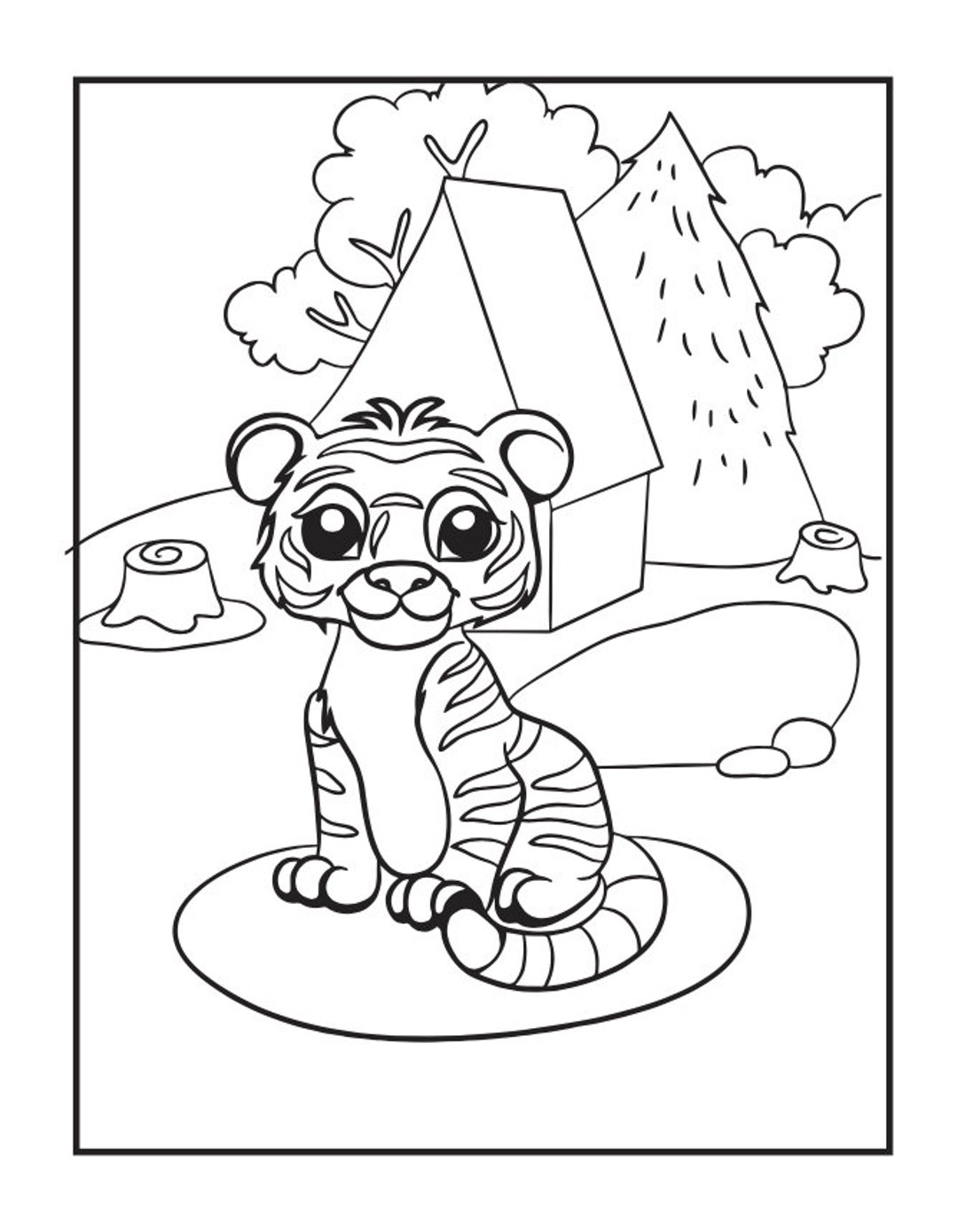 130+ Tiger Coloring Page Designs 88