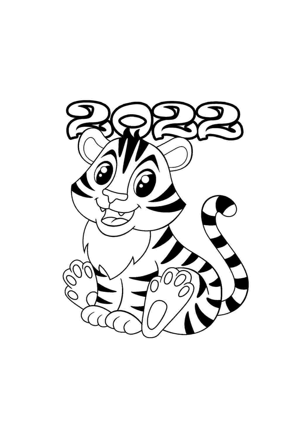 130+ Tiger Coloring Page Designs 89