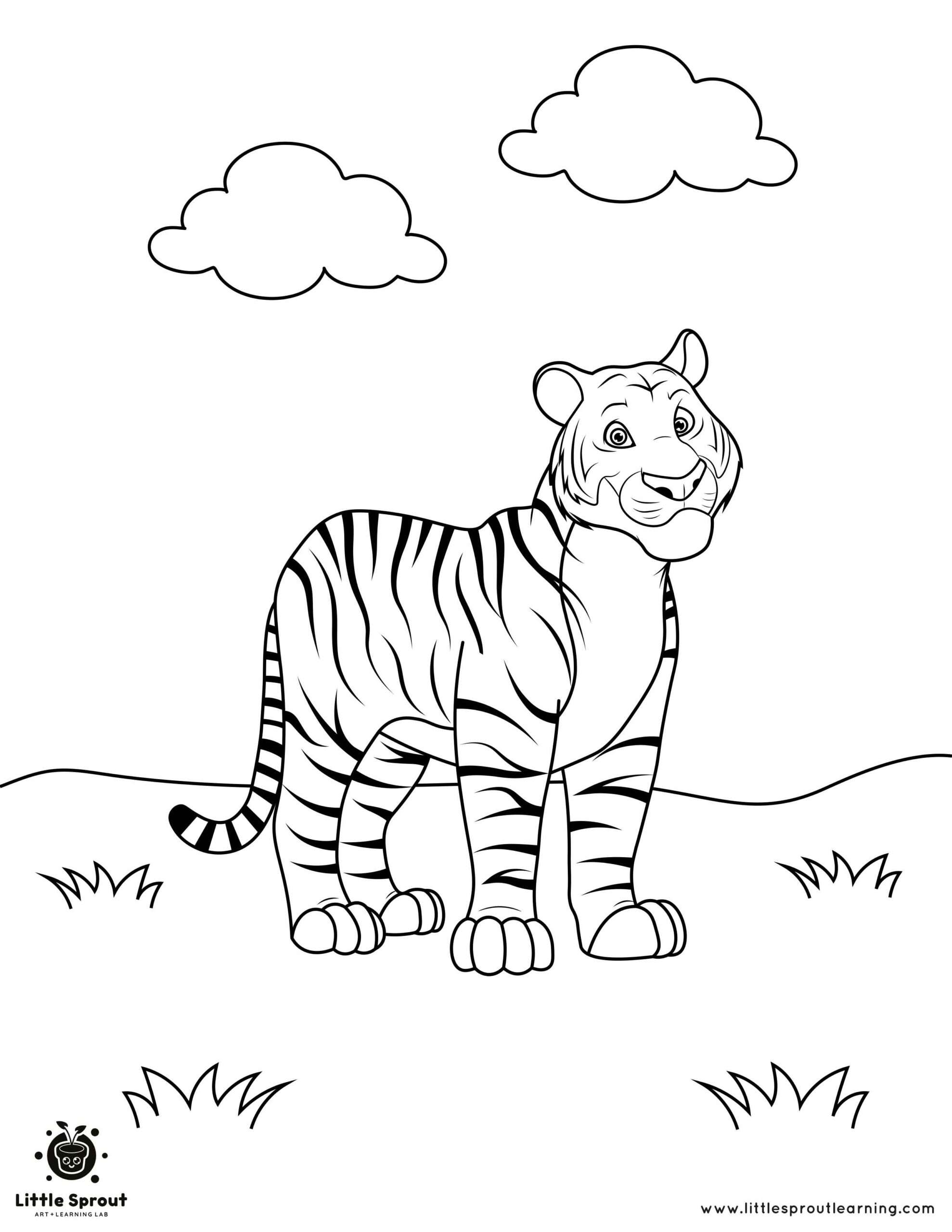 130+ Tiger Coloring Page Designs 92