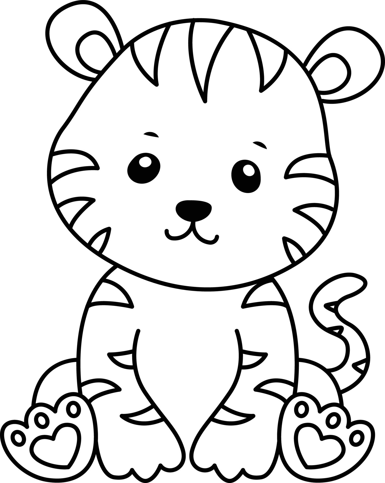 130+ Tiger Coloring Page Designs 97