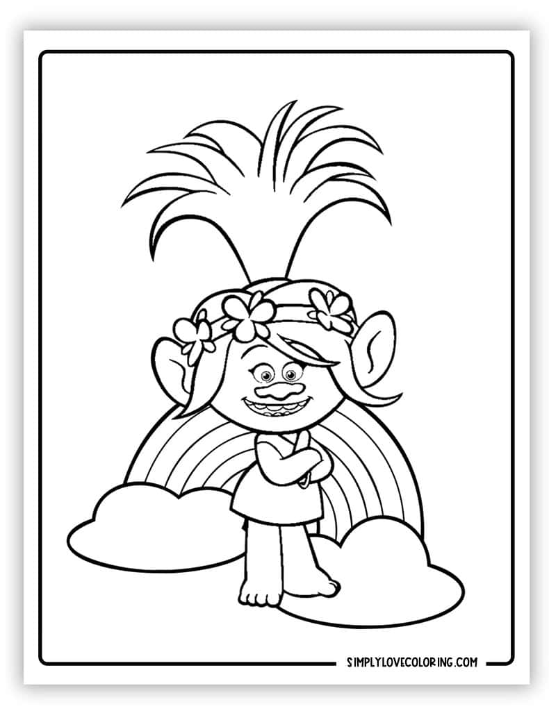 158 Trolls World Tour Coloring Pages King Trollex Printable 107