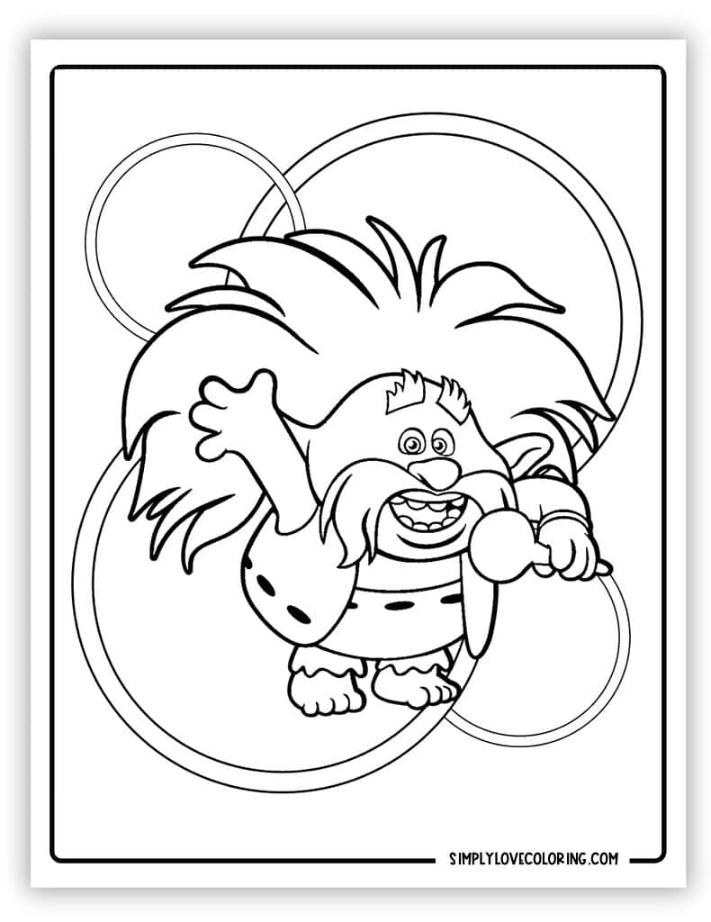 158 Trolls World Tour Coloring Pages King Trollex Printable 108