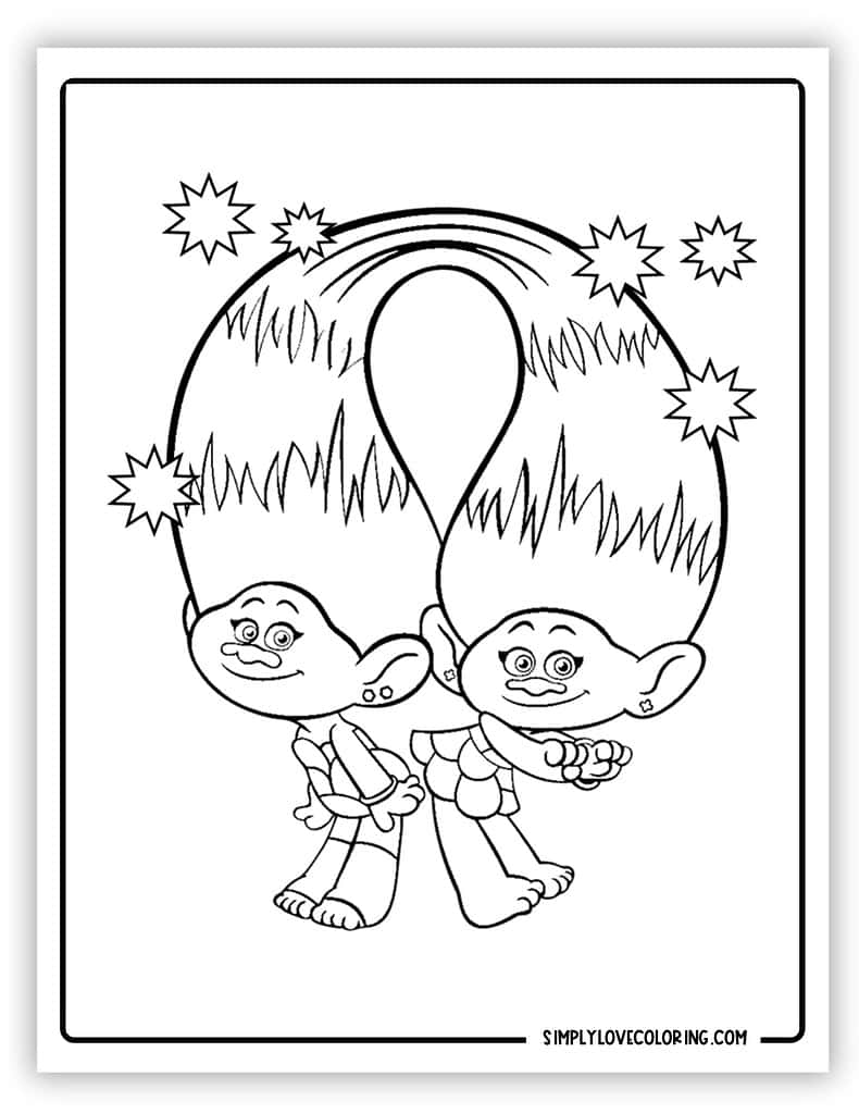 158 Trolls World Tour Coloring Pages King Trollex Printable 111