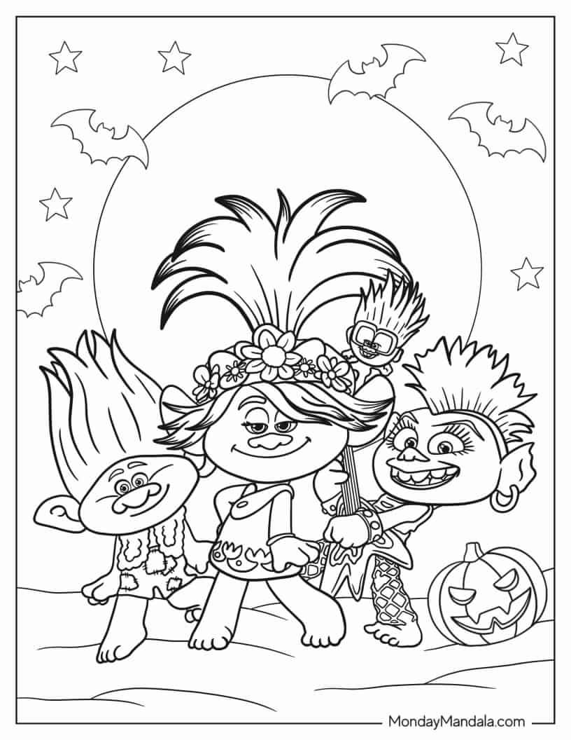 158 Trolls World Tour Coloring Pages King Trollex Printable 114