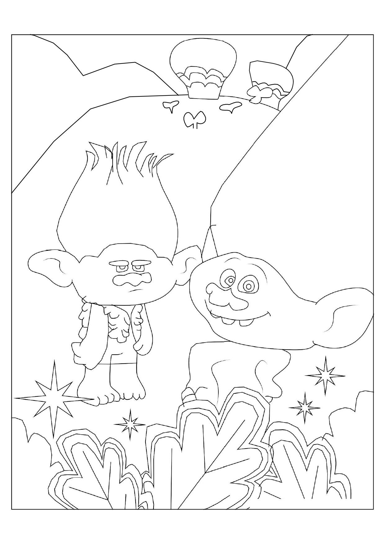 158 Trolls World Tour Coloring Pages King Trollex Printable 147