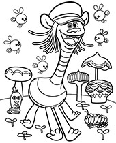 158 Trolls World Tour Coloring Pages King Trollex Printable 19