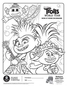 158 Trolls World Tour Coloring Pages King Trollex Printable 41