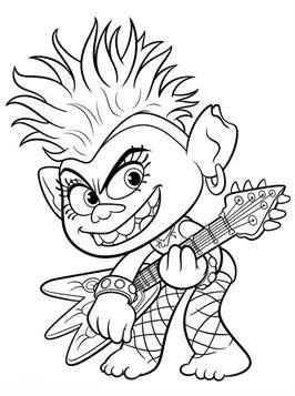 158 Trolls World Tour Coloring Pages King Trollex Printable 46