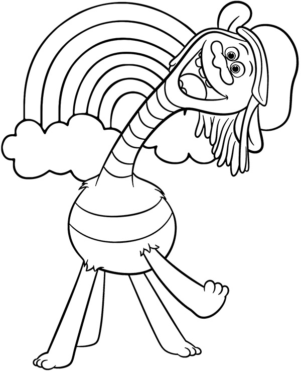 158 Trolls World Tour Coloring Pages King Trollex Printable 76