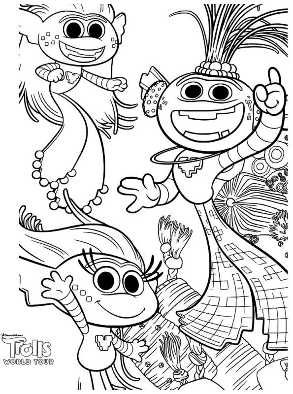 158 Trolls World Tour Coloring Pages King Trollex Printable 80