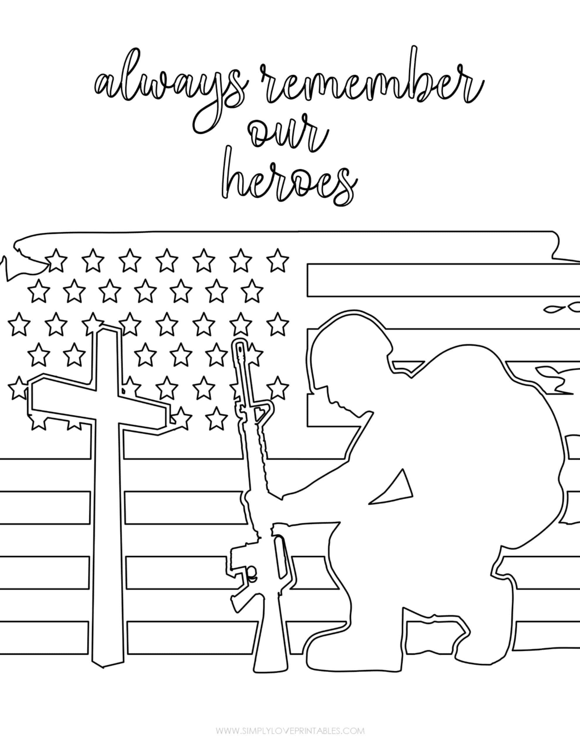 161 Memorial Day Coloring Pages: Honoring Heroes in Color 13