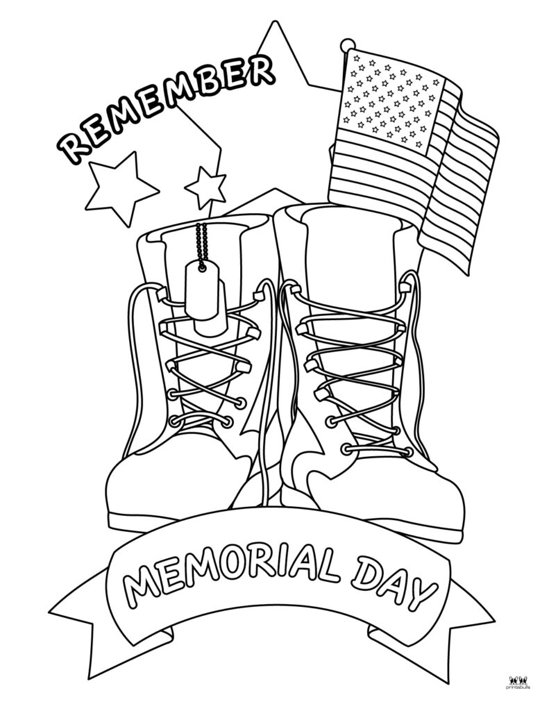 161 Memorial Day Coloring Pages: Honoring Heroes in Color 4