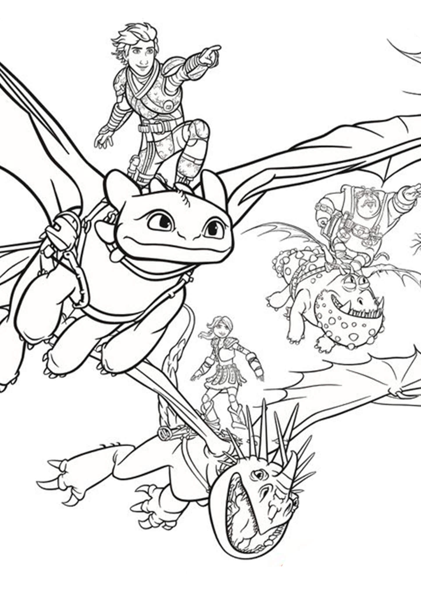 180+ How to Train Your Dragon Coloring Pages 145