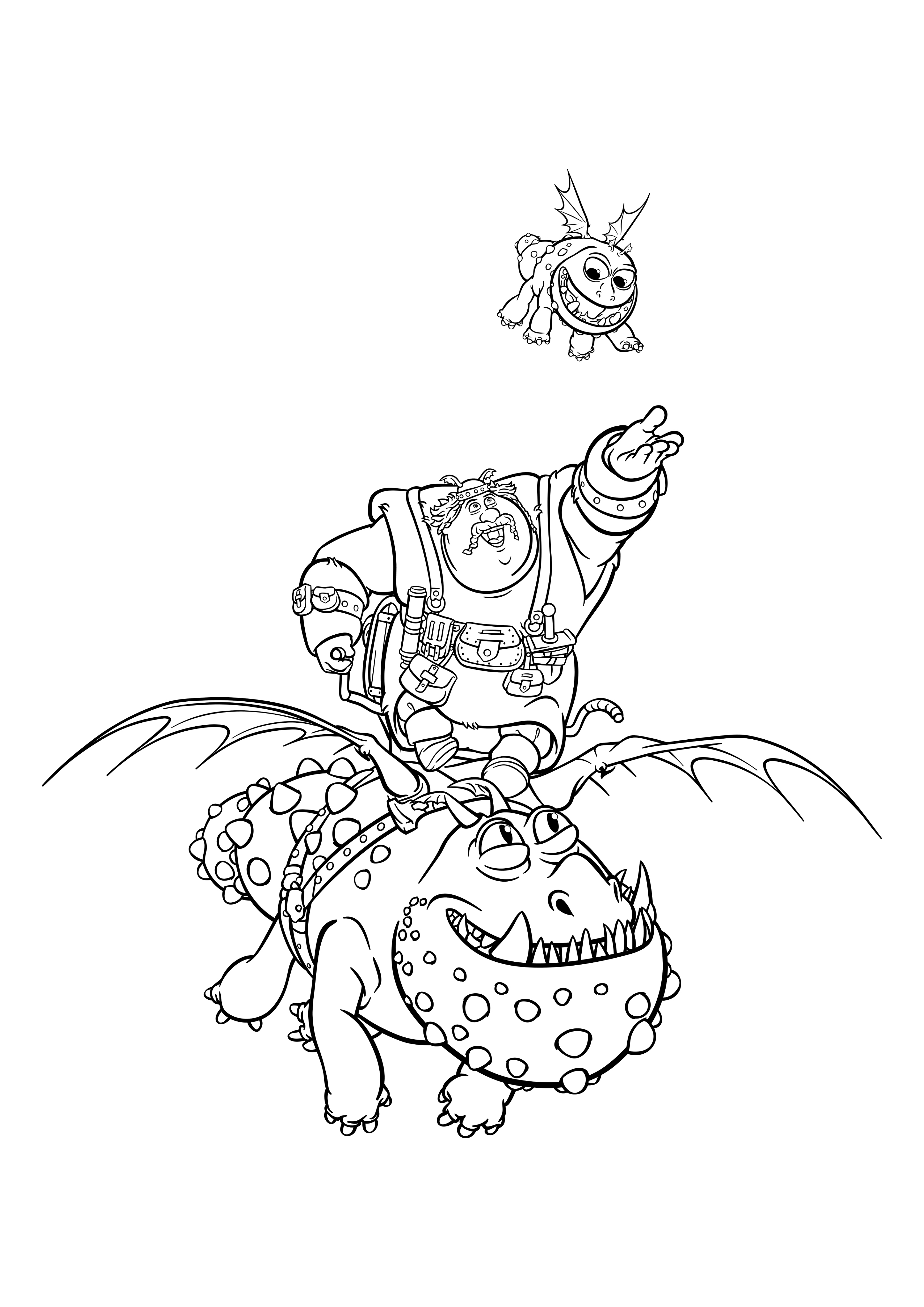 180+ How to Train Your Dragon Coloring Pages 185