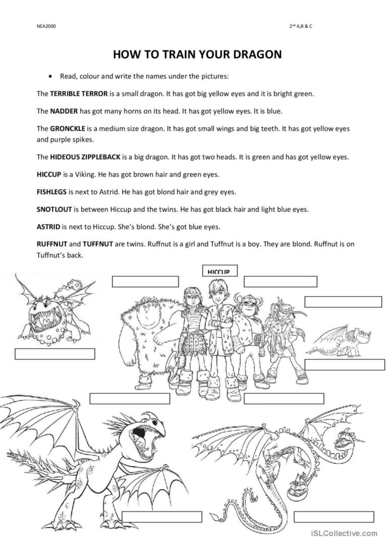 180+ How to Train Your Dragon Coloring Pages 23